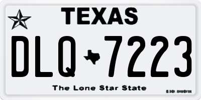 TX license plate DLQ7223