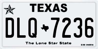 TX license plate DLQ7236