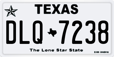 TX license plate DLQ7238