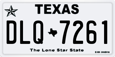 TX license plate DLQ7261
