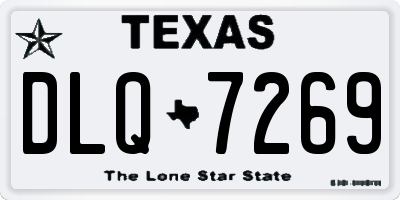 TX license plate DLQ7269