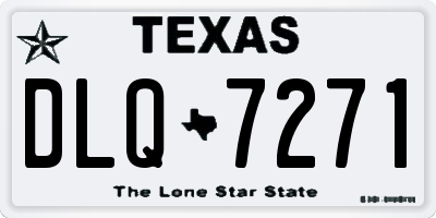 TX license plate DLQ7271