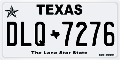 TX license plate DLQ7276