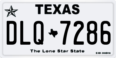 TX license plate DLQ7286