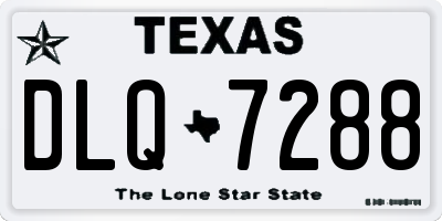 TX license plate DLQ7288