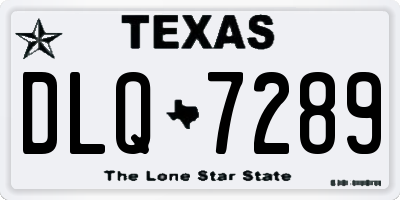 TX license plate DLQ7289