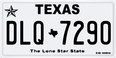TX license plate DLQ7290