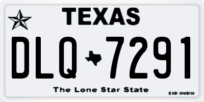 TX license plate DLQ7291