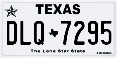 TX license plate DLQ7295