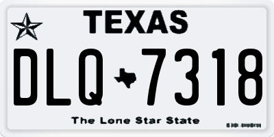 TX license plate DLQ7318
