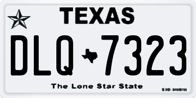 TX license plate DLQ7323
