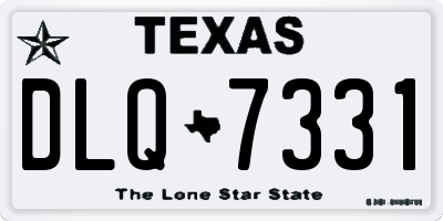 TX license plate DLQ7331