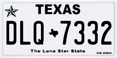 TX license plate DLQ7332