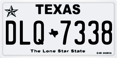 TX license plate DLQ7338