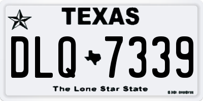 TX license plate DLQ7339