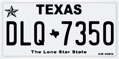 TX license plate DLQ7350
