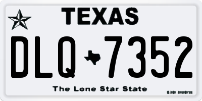 TX license plate DLQ7352