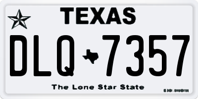 TX license plate DLQ7357