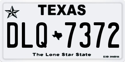 TX license plate DLQ7372