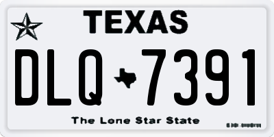 TX license plate DLQ7391