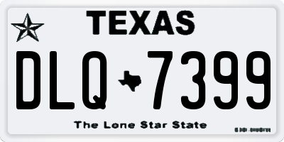 TX license plate DLQ7399