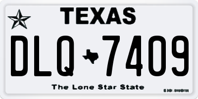TX license plate DLQ7409