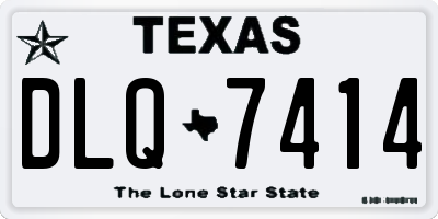 TX license plate DLQ7414