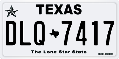 TX license plate DLQ7417