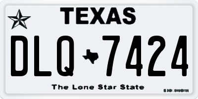 TX license plate DLQ7424