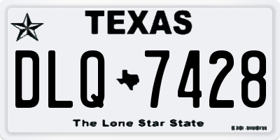 TX license plate DLQ7428