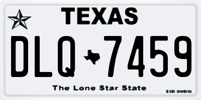 TX license plate DLQ7459