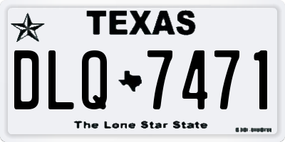 TX license plate DLQ7471