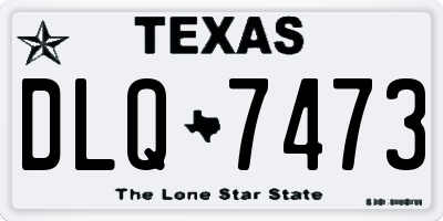 TX license plate DLQ7473