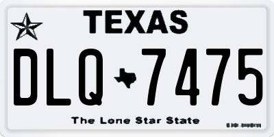 TX license plate DLQ7475