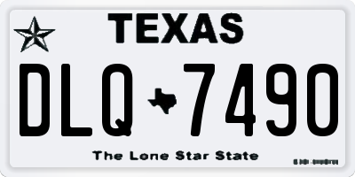 TX license plate DLQ7490