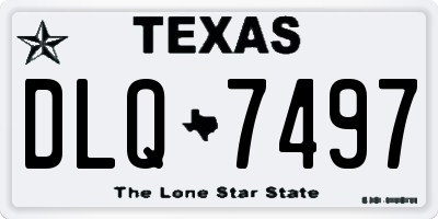TX license plate DLQ7497