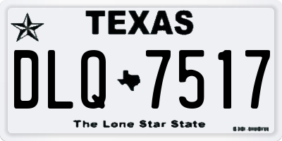 TX license plate DLQ7517