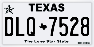 TX license plate DLQ7528