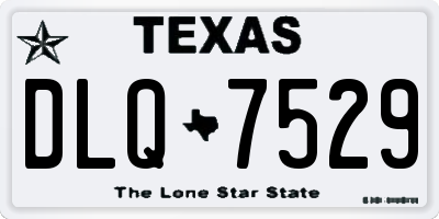 TX license plate DLQ7529