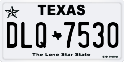 TX license plate DLQ7530