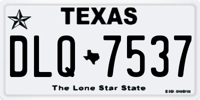 TX license plate DLQ7537