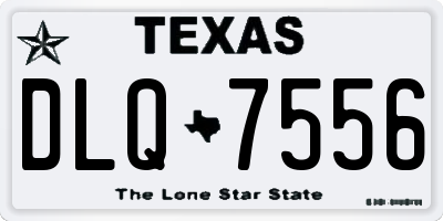 TX license plate DLQ7556