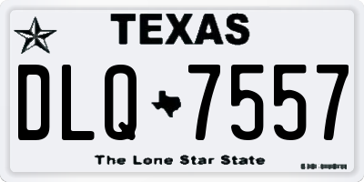TX license plate DLQ7557