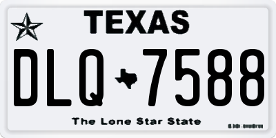 TX license plate DLQ7588