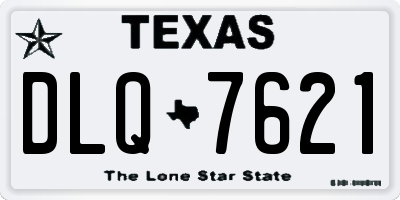 TX license plate DLQ7621