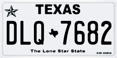 TX license plate DLQ7682