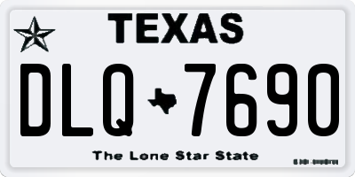 TX license plate DLQ7690