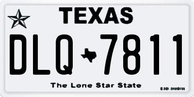 TX license plate DLQ7811