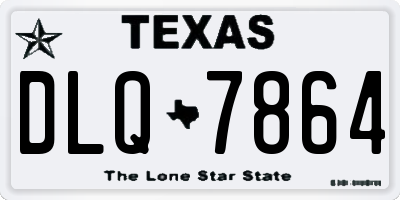 TX license plate DLQ7864