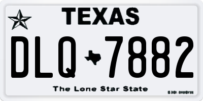TX license plate DLQ7882